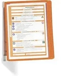 Durable Wandhalter VARIO wall 5 Sichttafeln Orange