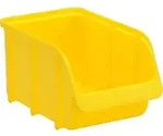 H&uuml;nersdorff Sichtbox aus PP, Gr. 3 gelb