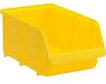 H&uuml;nersdorff Sichtbox aus PP, Gr. 4 gelb