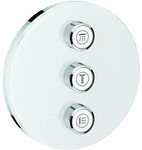 Grohe Fertigset Grohtherm Smartcontrol moon white, rund, UP-Ventil 3-fach