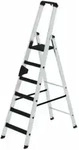 MUNK Aluminium -Stehleiter 250kg einseitig clip-step R13 6 St.