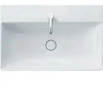 Duravit M&ouml;belwaschtisch geschliffen DuraSquare 80x47cm, o. &Uuml;L, m HLB, 1 Hahnloch,