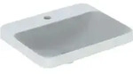 Geberit Einbauwaschtisch VariForm 55x45cm, m HL, o. &Uuml;L, recht., we. K-Tect