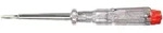 Wiha Spannungspr&uuml;fer 220-250 Volt Schlitz transparent, mit Ansteckclip 3,0 mm x 60