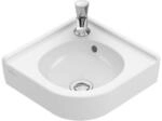 V&B Eck-Handwaschbecken O.Novo Compact 32cm Schenkell., m Hahnl., m &Uuml;L, wei&szlig; ;