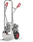 fetra Alu-Treppenkarre 1327 5-arm. Rad-Stern - Tragkraft 200kg Schaufel 25x32cm