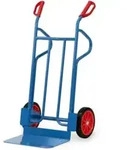 fetra Stahlrohr-Sackkarre B1216V - Vollgummibereifung Tragkraft 350 kg