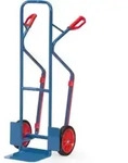 fetra Stahlrohr-Sackkarre B1330V - Vollgummibereifung Tragkraft 300 kg