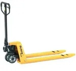 fetra Gabelhubwagen 2120 Tragkraft 2000kg, Vollgummilenkr&auml;der, Nylon-Gabelrollen
