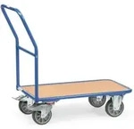 fetra Magazinwagen 2102, Tragkraft 400kg, TPE-Reifen, 1 Schiebeb&uuml;gel