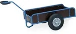 fetra Handwagen mit Kasten 4109L, Tragkraft 400kg Luft-Bereifung