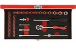 Gedore R49004033 Steckschl&uuml;ssel-Satz 1/4" 4-13mm 32-teilig