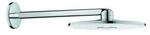 Grohe Kopfbrause Rainshower SmartActive 310 moon white, Brausearm 43cm, 2 Stahlarten