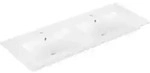 V&B M&ouml;bel-Doppelwaschtisch VENTICELLO 130x50cm, 2 HL, m &Uuml;L, stone white C-plus