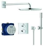 Grohe Unterputz-Duschsystem Grohtherm chr, m UP-Thermostat, Brausearm 42,2cm
