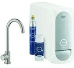 Grohe Sp&uuml;ltisch-Einhebelmischer Blue Home supersteel, Mono-Starter Kit