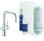 Grohe Sp&uuml;ltisch-Einhebelmischer Blue Home Chrom, U-Auslauf-Starter Kit