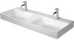 Duravit M&ouml;bel-Doppelwaschtisch DuraSquare 120x47cm, o. &Uuml;L, m HLB, o. HL, wei&szlig;