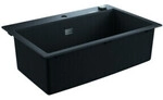 Grohe Komposit-Einbausp&uuml;le K700 80-C 78/51 1.0 78x51cm, 1 Becken, granit schwarz