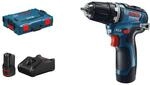BOSCH Akku-Bohrschrauber GSR 12V-35 mit 2 x 3,0 Ah Li-Ion Akku L-BOXX (06019H8002)
