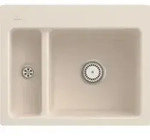 V&B b&uuml;ndige Sp&uuml;le Subway 60 XM Flat m Ablaufgarnitur, Handbet&auml;tigung, ivory