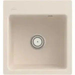 V&B b&uuml;ndige Sp&uuml;le Subway 45 XS Flat m Ablaufgarnitur, Handbet&auml;tigung, ivory