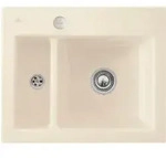 V&B Sp&uuml;le Subway 60 XM m Abl.garn, Exzenter, ivory CeramicPlus