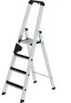 MUNK Aluminium-Stehleiter einseitig begehbar clip-step 4 Stufen