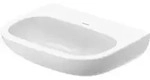 Duravit Waschtisch D-Code Med 60x46cm, o. Hahnl. + &Uuml;L, m Hahnloch, we.