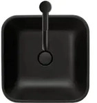 Duravit Aufsatzwaschtisch Happy D.2 Plus 40x40, gs, o HL, &Uuml;L, HLB, anthr. ma