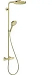 hansgrohe Showerpipe Raindance Select S m Thermostat, 1jet, polished gold optic