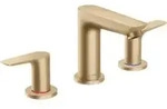 hansgrohe 3-Loch-Waschtischarmatur Talis E m Zugst.Abl.Gar., brushed bronze