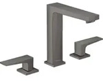 hansgrohe 3-Loch-Waschtischarmatur 160 Metropol m HG, Pus-Op-Abl, A 152mm, brush. bla