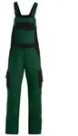 FHB Latzhose ECKHARD gr&uuml;n-schwarz 60 Baumwolle 300g/m2