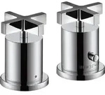 hansgrohe Fertigmontageset Axor Citterio 2-L-W-Ran-Arm, m Thermostat, Kreuzgr., chr