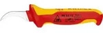 KNIPEX 98 53 13 Abmantelungsmesser isolierender Mehrkomponenten-Griff, VDE-gepr&uuml;ft