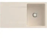 V&B Fl&auml;chenb&uuml;ndige Sp&uuml;le Siluet 50 Flat m Ablaufgarnitur, Handbet&auml;tigung, ivory