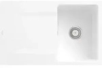 V&B Fl&auml;chenb&uuml;ndige Sp&uuml;le Siluet 45 Flat m Abl.garn, Handbet&auml;tigung, stone white