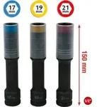 KS Tools SlimPOWER Alu-Felgen Kraft-Stecknuss-Satz, extra lang, 3-teilig, 1/2", 17,