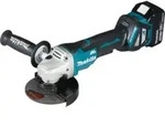 Makita Akku-Winkelschleifer 18 V / 5,0 Ah, 2 Akkus + Ladeger&auml;t im MAKPAC DGA515RTJ