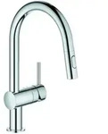 Grohe Sp&uuml;ltisch-Einhebelmischer Minta 1/2", C-Ausl, herausz. Dual-Brause, chr