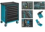 HAZET Werkstattwagen Assistent 179N-7/220 ∙ Schubladen flach: 5 x 77 x 522 x 398 mm