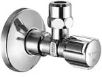 Schell Eckventil COMFORT G 1/2 AGxG 3/8 AG, m Reg-Funkt., verchromt