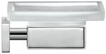 Duravit Seifenschale Karree 11,5x12,2cm, Gl. wei&szlig; matt, Halter chrom (0099521000)