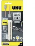 UHU 2K-Reparaturkleber Turbo Fix2 Fl&uuml;ssig Metall 10g metall-grau