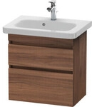 Duravit Waschtischunterschrank Com DuraStyle 58x36,8cm, Nussb Nat, 2 SchKa.,