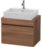 Duravit Waschtischunterschrank Com DuraStyle 70x47,8cm, Nussb Nat, f Kons, 1 Auszug