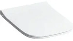 Geberit WC-Sitz Smyle Square o Abs, w, Sandwichf., Scharn. MS verchromt