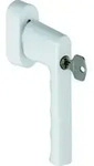 Fenstergriff Hamburg 0700S/UD9020 Alu.F9016/verkehrswei&szlig; 32-42mm abschl.HOPPE