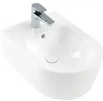 V&B Wand-Bidet AVENTO 37x53cm, 1 Hahnloch, mit &Uuml;berlauf, wei&szlig;